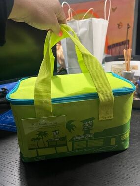 Trader Joe's Lime Green Mini Insulated Tote